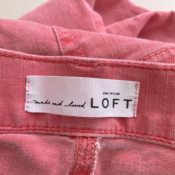 Loft Jeans Women’s Size 6 Orange Modern Kick Crop - Picture 4 of 8